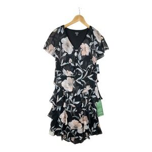 New SLNY SL Fashion New York‎ Women's Tiered Ruffle Dress size 8 Floral Print